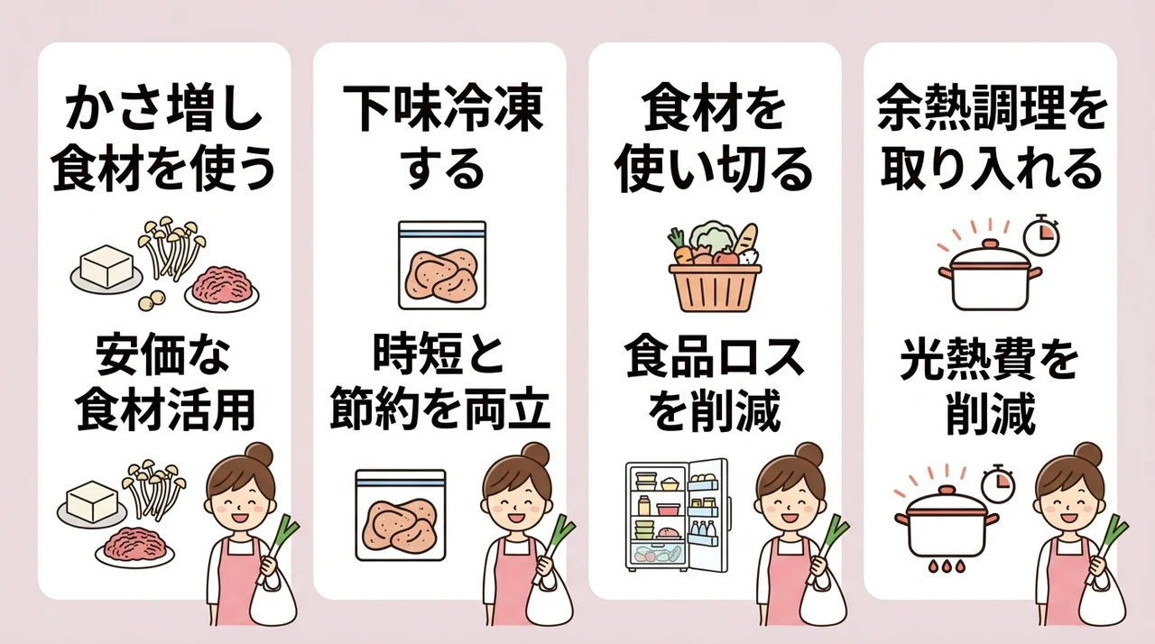 食材を無駄にしない調理と保存の節約術