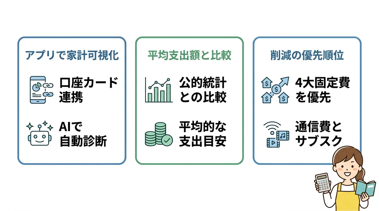固定費見直しを主婦が成功させる現状把握術