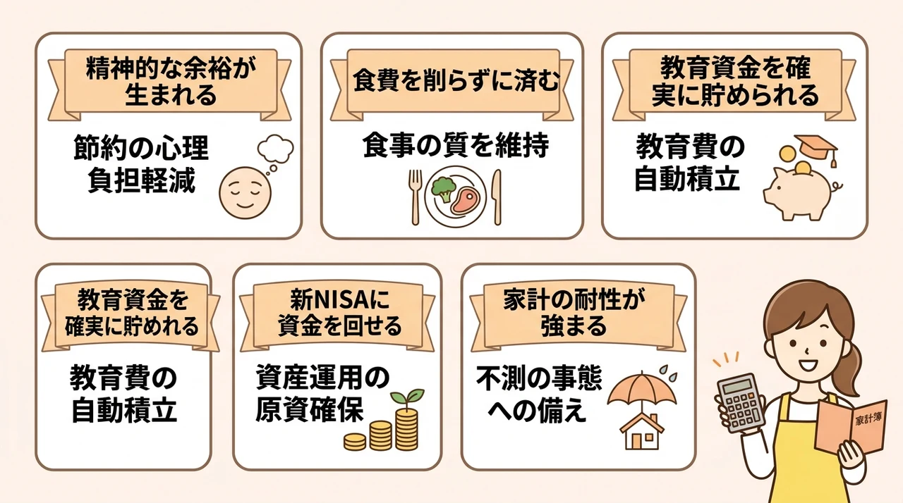 主婦が固定費を見直すメリット5つ