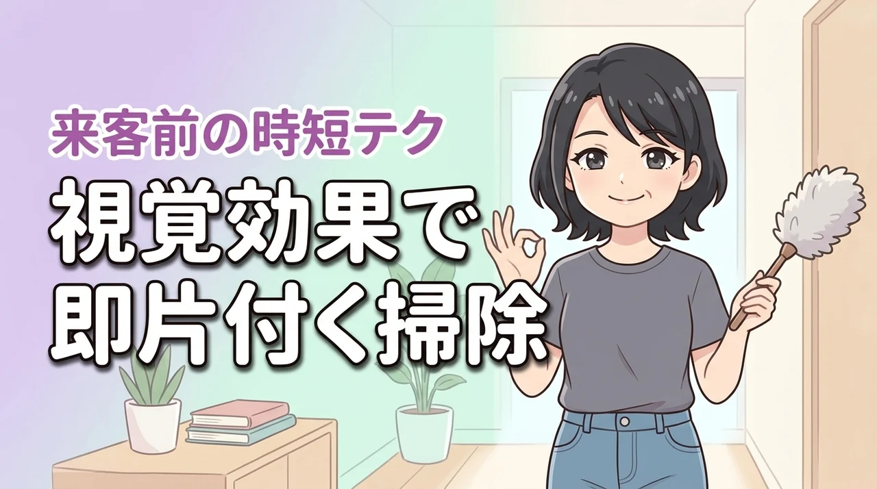 視覚効果で好印象！来客前ですぐ片付いて見える掃除の正解と時短テクニック