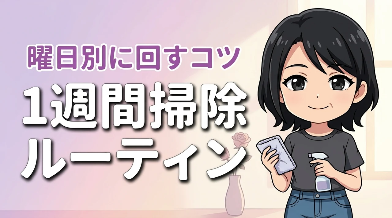 掃除ルーティンを一週間で回したい主婦必見！無理なく家を綺麗に保つ曜日別のコツ