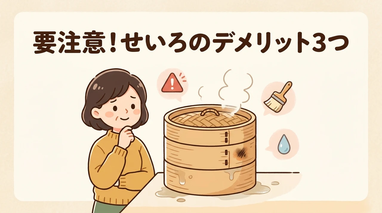 せいろ利用で注意すべきデメリット3つ