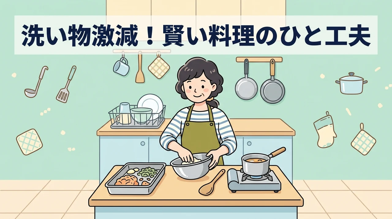 洗い物を最小限に抑える料理中の工夫