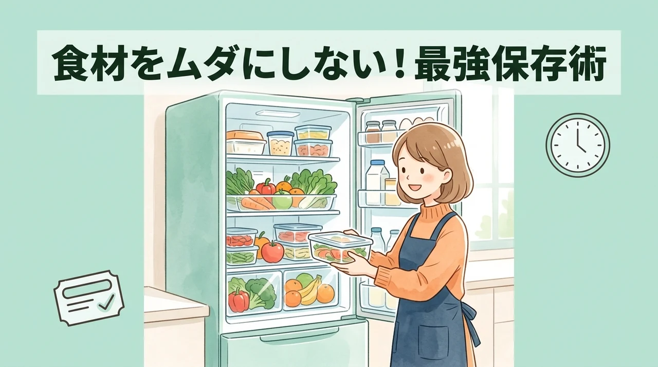 食材を無駄にしない保存と管理のコツ