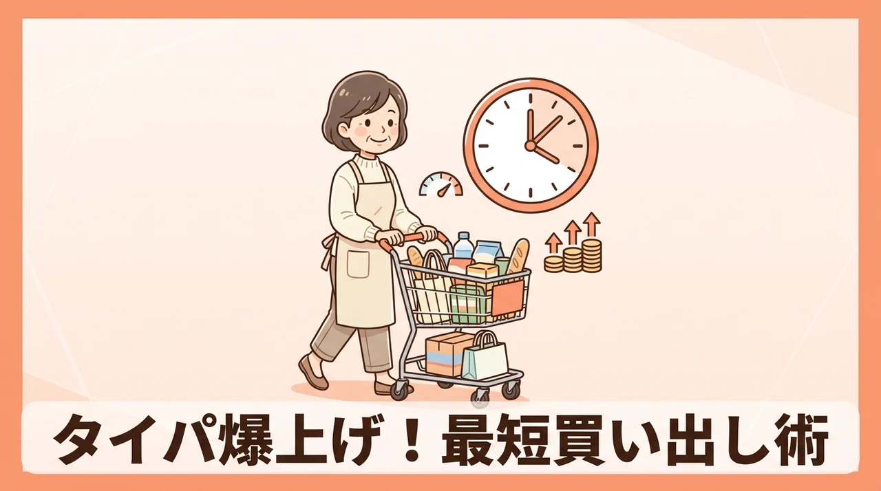 タイパ重視の効率的な買い出し方法