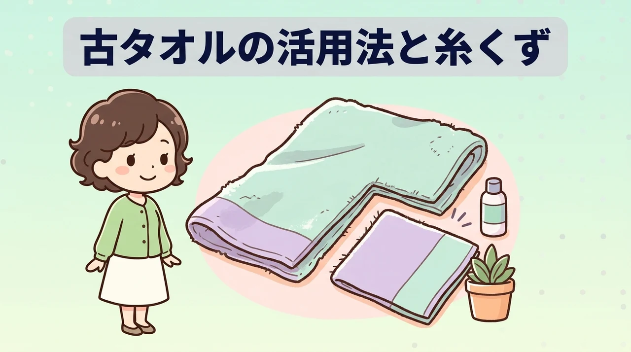 古タオルの活用法と糸くずが出ない裁断術