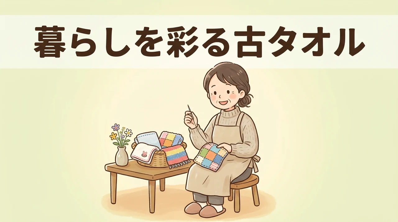 暮らしを彩る古タオルのリメイク術4選