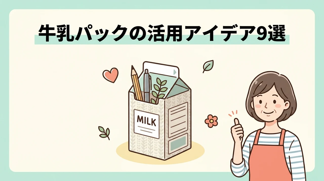 牛乳パック再利用の便利な活用アイデア9選