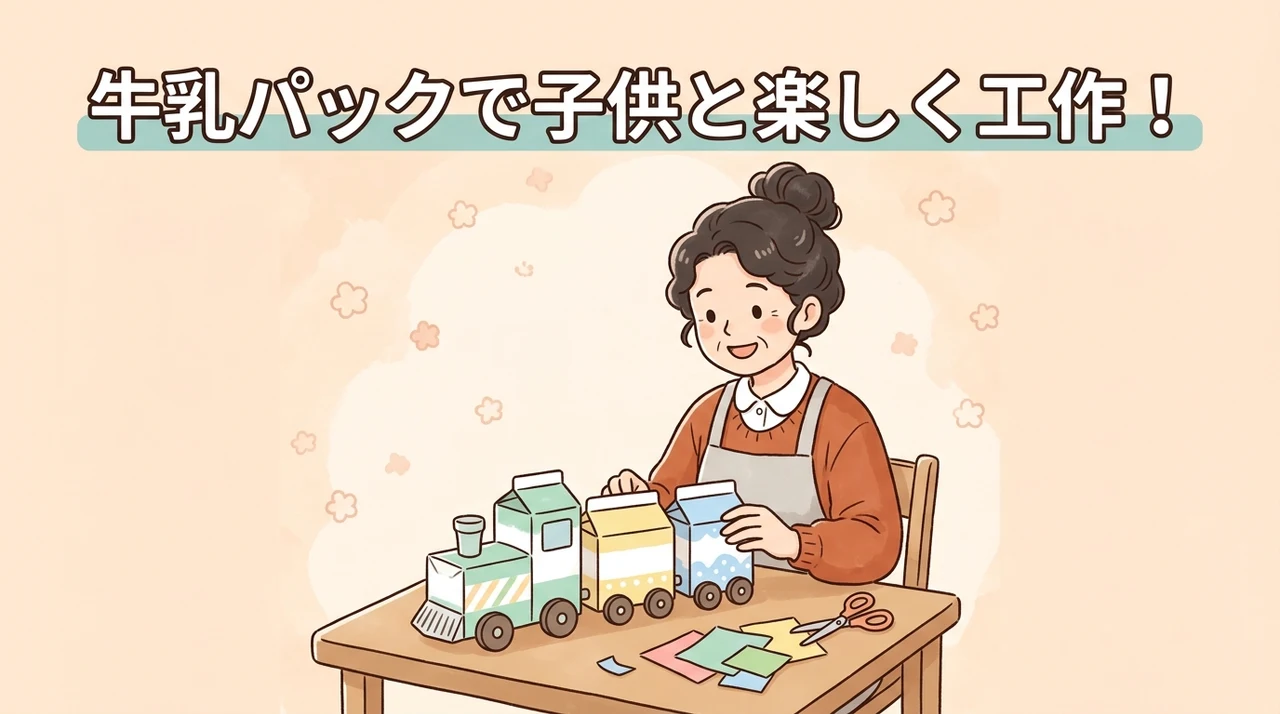 牛乳パックの工作で子供と楽しく遊ぶメリット