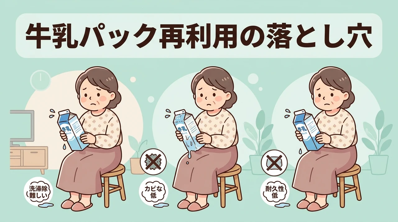 牛乳パック再利用におけるデメリットと注意点