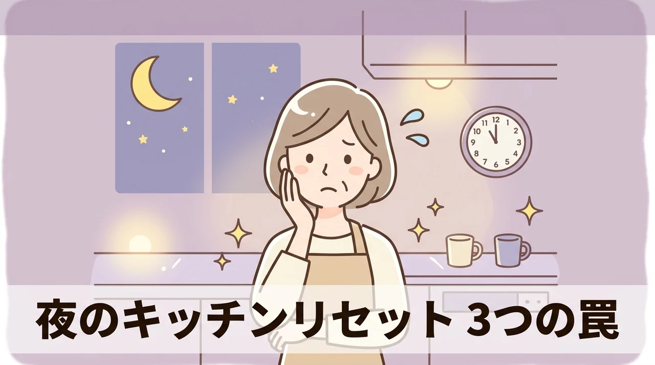 夜のキッチンリセットに潜む3つのデメリット