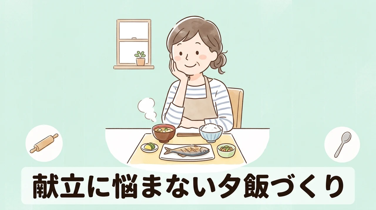 献立を考えない夕飯づくりを叶える工夫