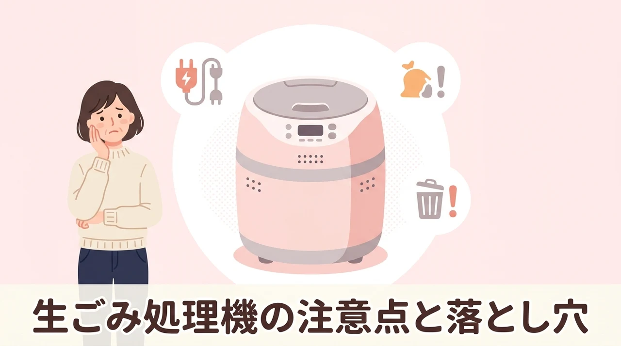 生ごみ処理機を導入するデメリット