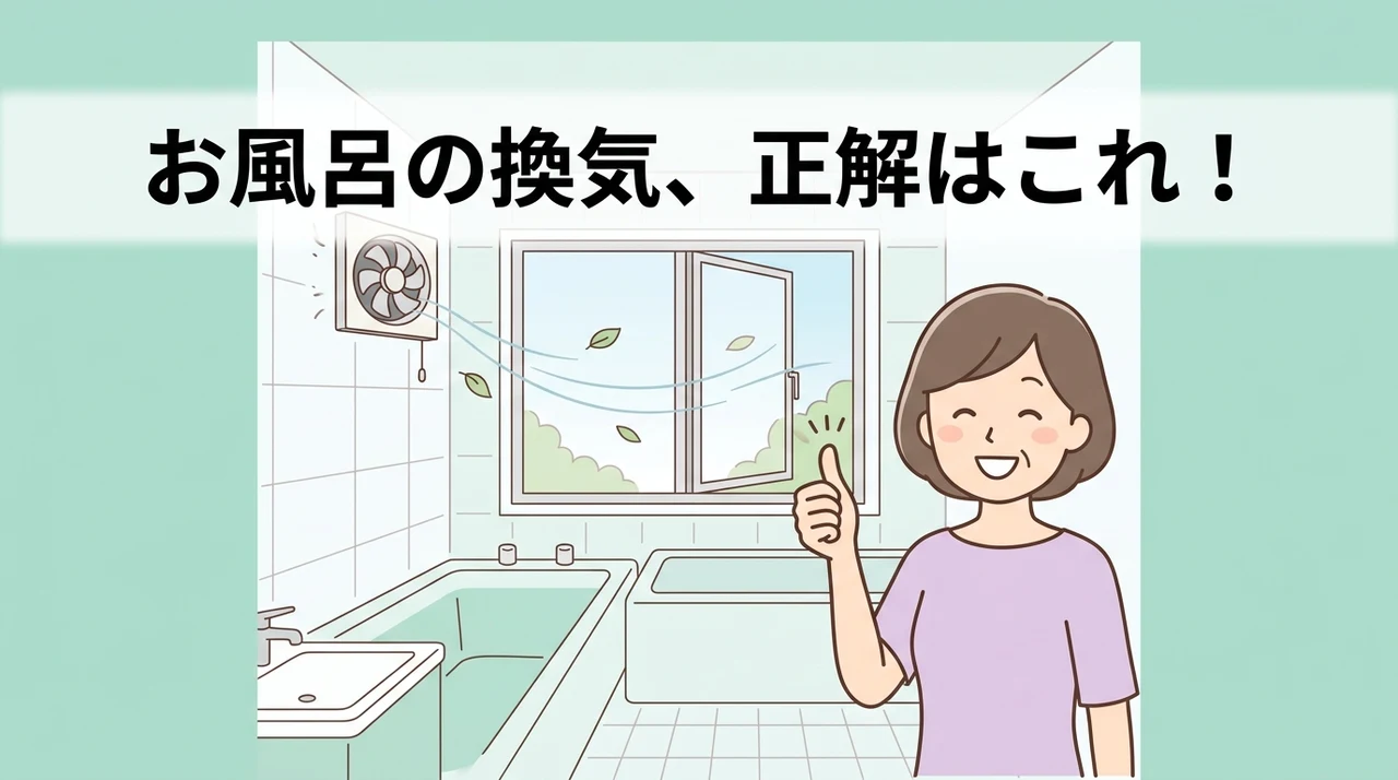 浴室の換気の正しいやり方と基本ルール