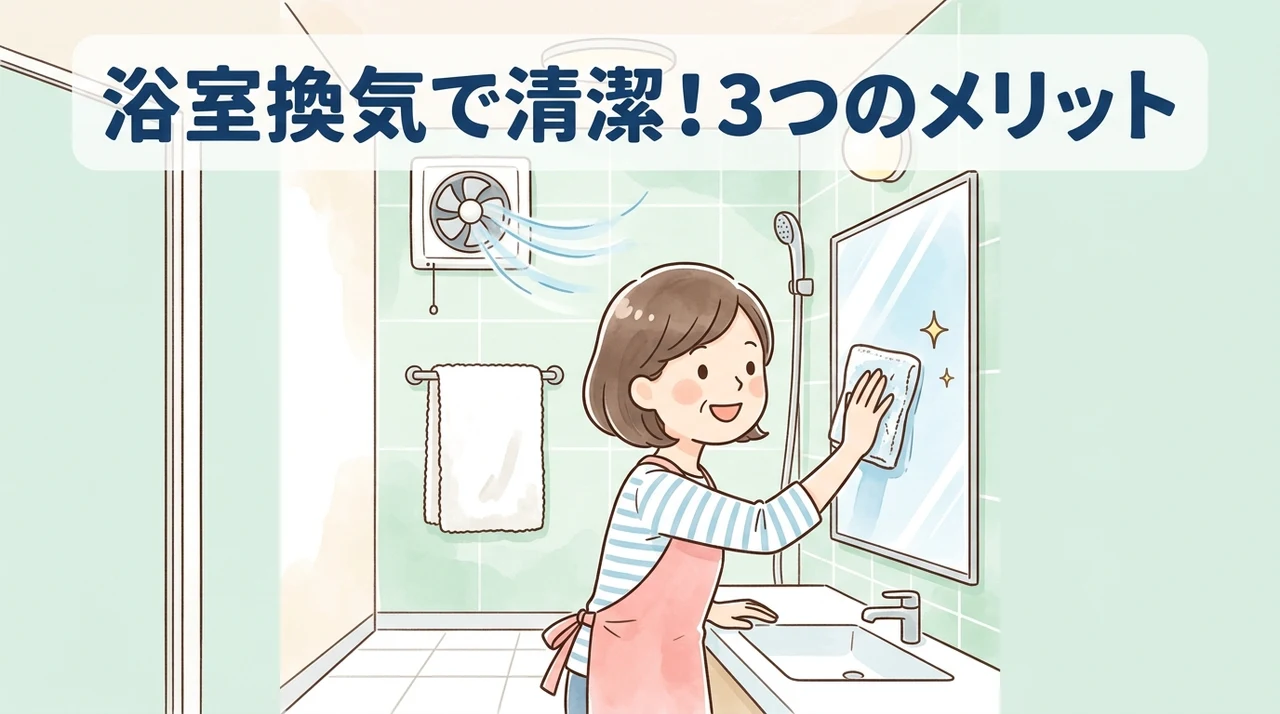 浴室換気を行う3つのメリット