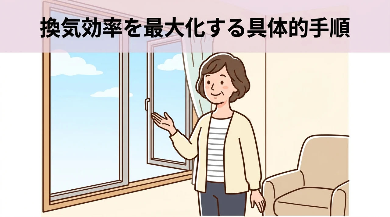 換気効率を最大化する具体的な手順
