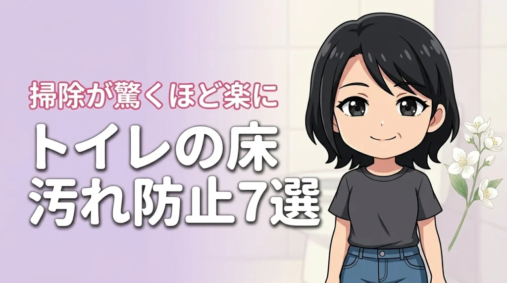 トイレの床汚れを防止するおすすめアイテム7選！掃除が驚くほど楽になる対策法
