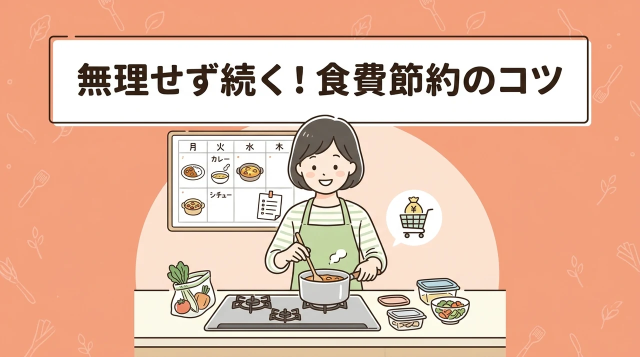 無理なく食費を抑える調理と献立の工夫