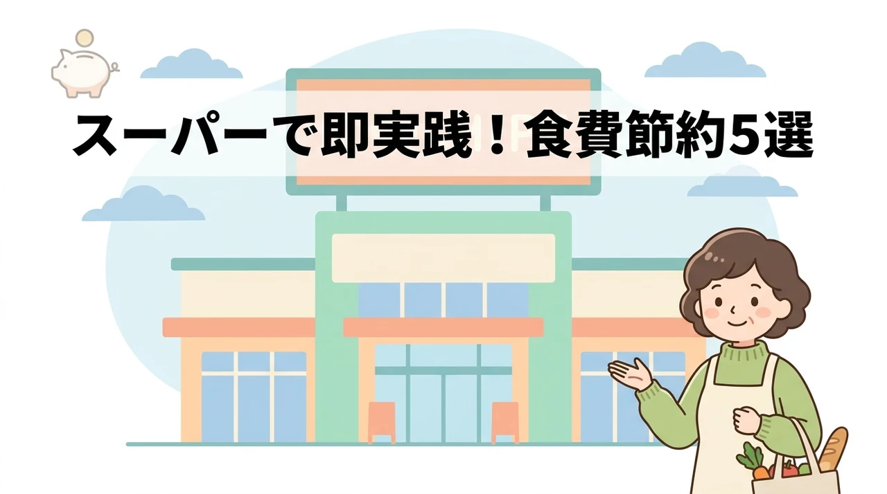 スーパーの買い物で食費を節約するコツ5選