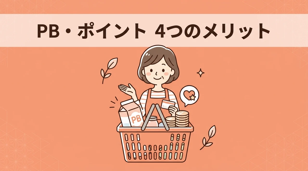 スーパーのPBやポイントを活用するメリット4つ