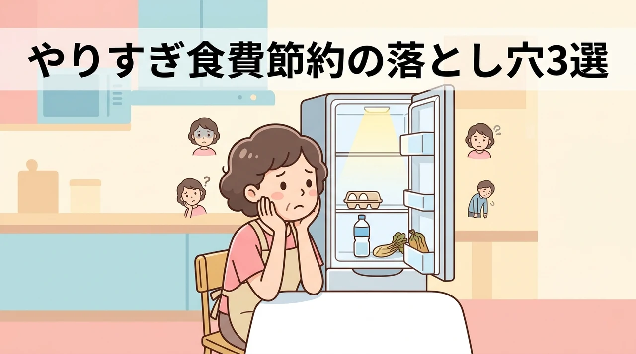 過度な食費節約に取り組むデメリット3つ