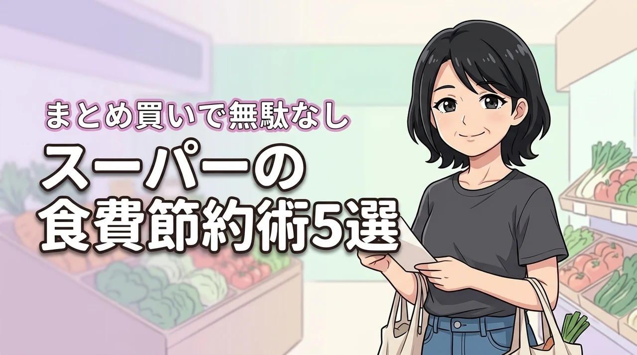 スーパーの買い物で食費を節約するコツ5選!無駄を減らすまとめ買いの工夫も紹介
