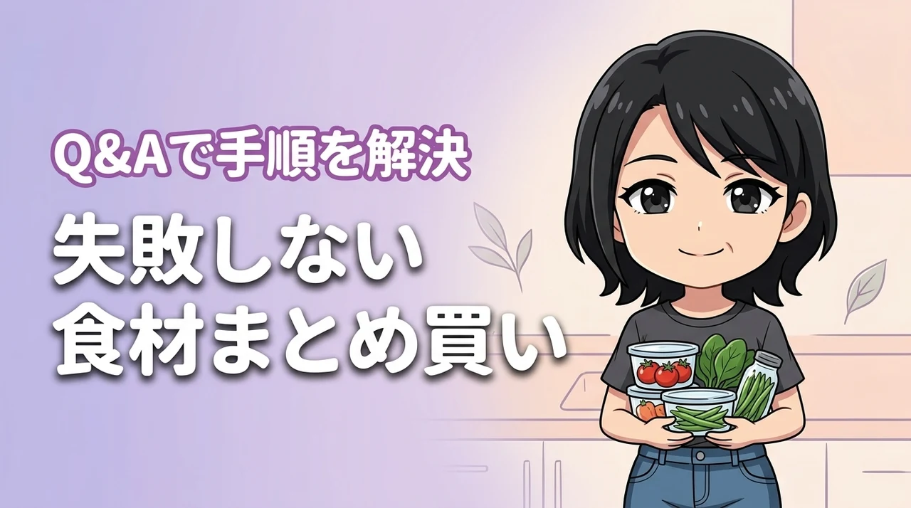 食材を腐らせたくない人必見！まとめ買いで失敗しない方法と手順をQ＆Aで解決