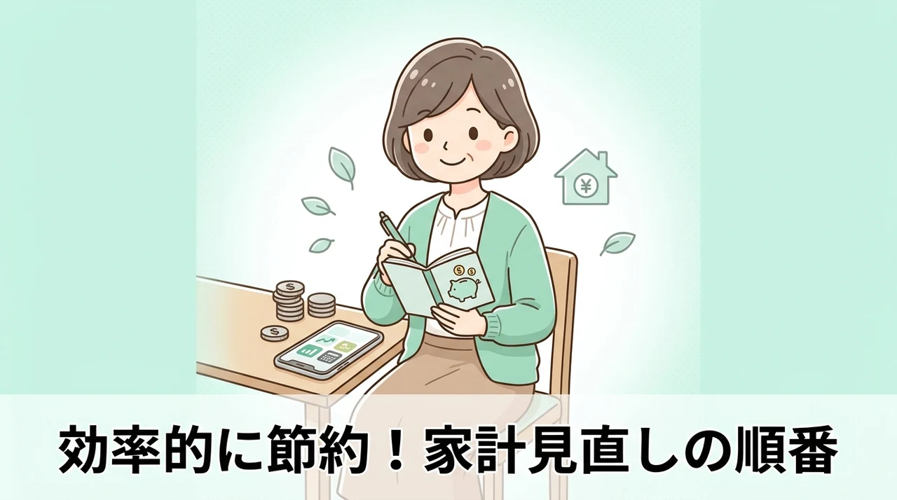 支出を効率的に削る家計見直しの順番