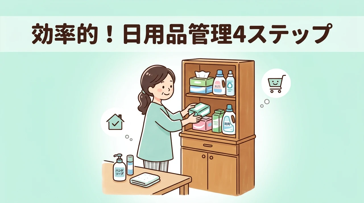 効率的な日用品ストック管理の方法4ステップ