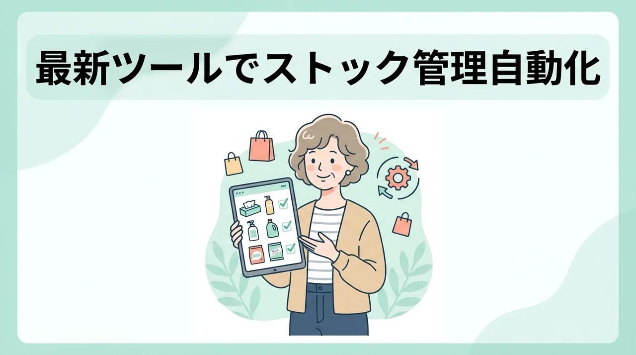 日用品のストック管理を自動化する最新ツール