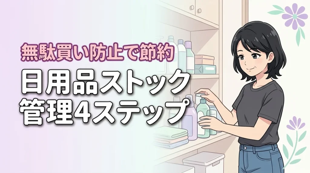 日用品のストック管理を効率化する4ステップ！節約を成功させる無駄買い防止のコツ