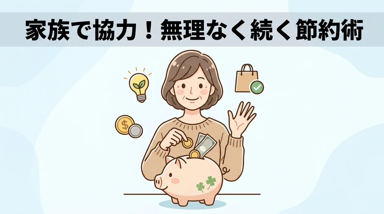 家族と協力して節約を習慣化する術