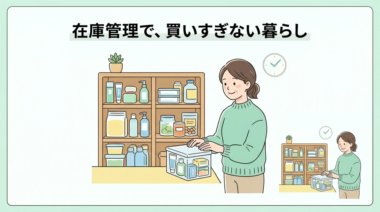 在庫管理を徹底して買いすぎない暮らしを維持する
