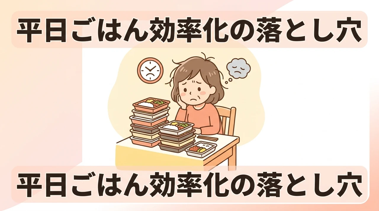 効率的な平日ごはんの回し方のデメリット