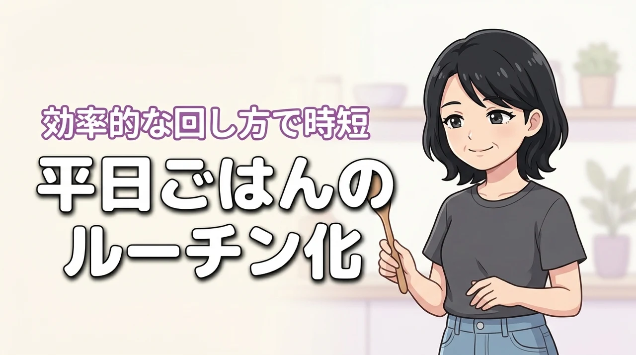 平日ごはんの回し方はルーチン化が正解！家事の負担を減らす効率的な時短テクニック