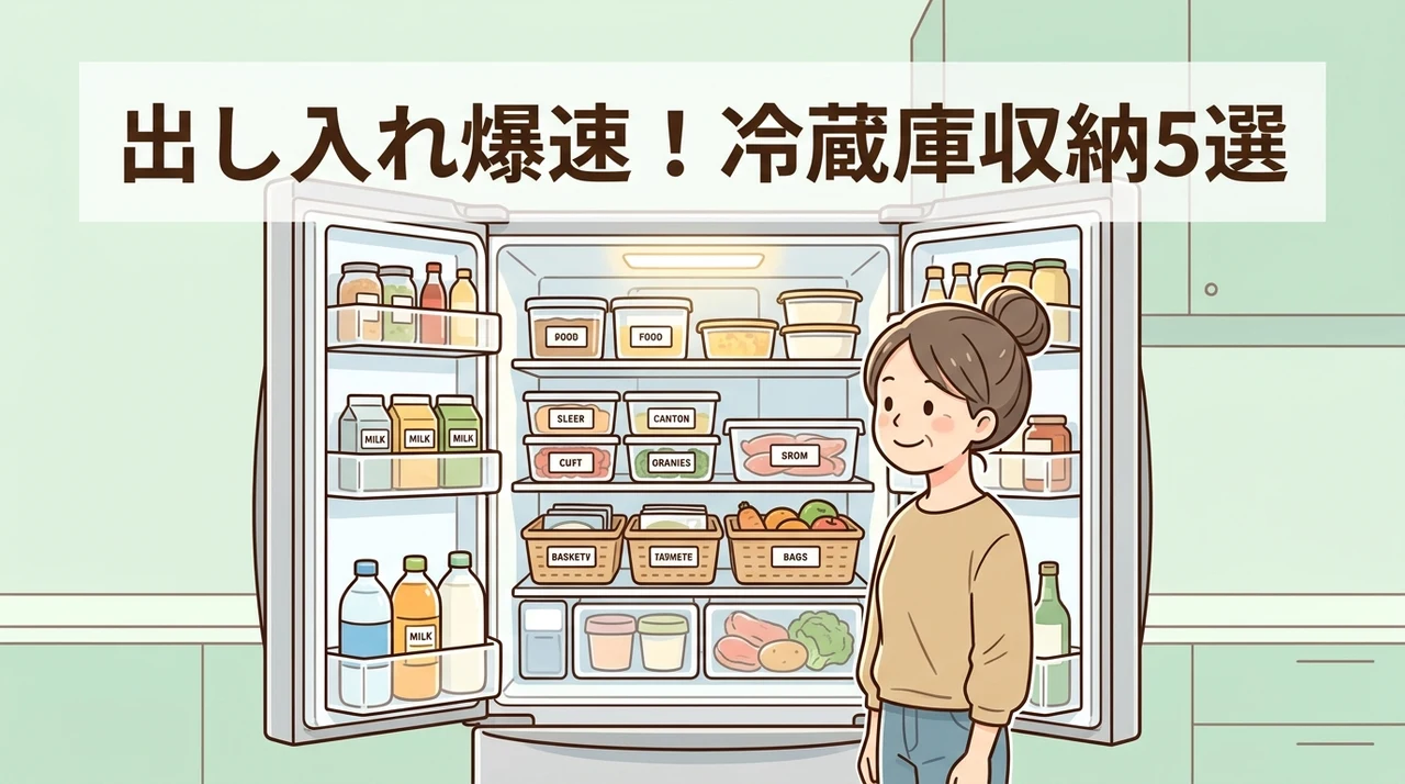 出し入れを時短する冷蔵庫の収納術5選