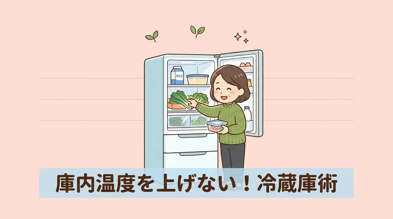庫内温度を上げない冷蔵庫の使い方のコツ