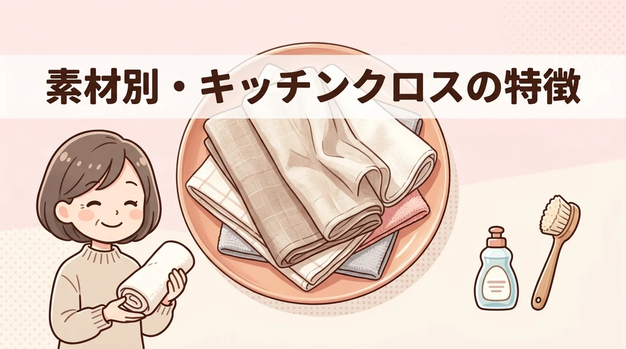素材別に見るキッチンクロスの特徴