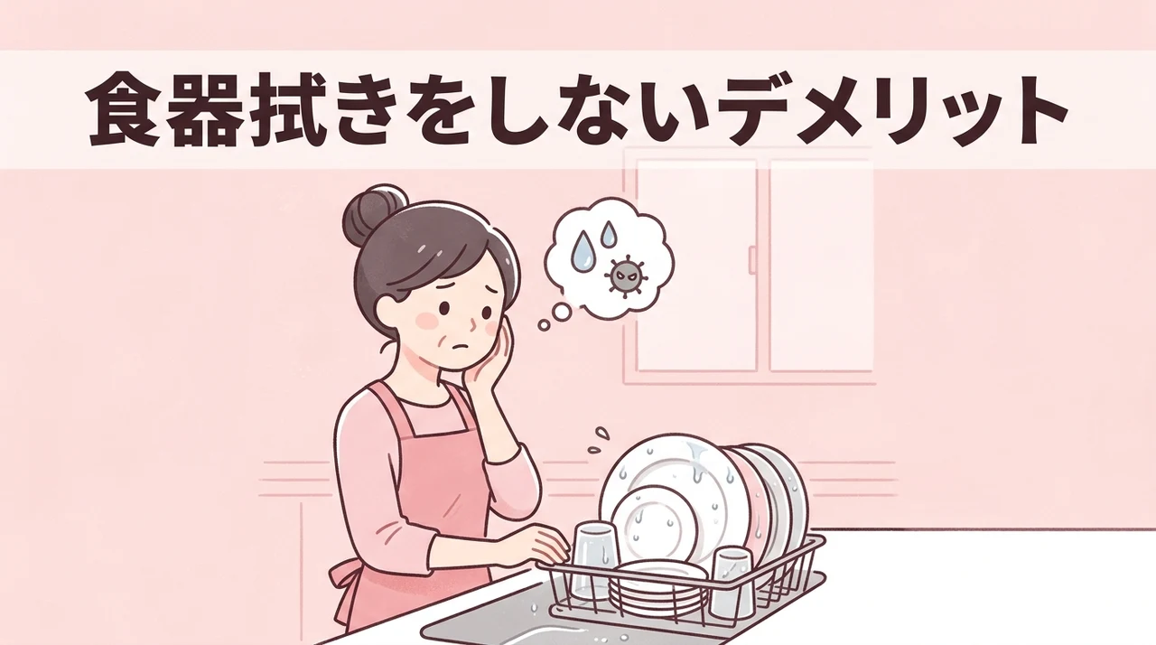 食器拭きをしないデメリット