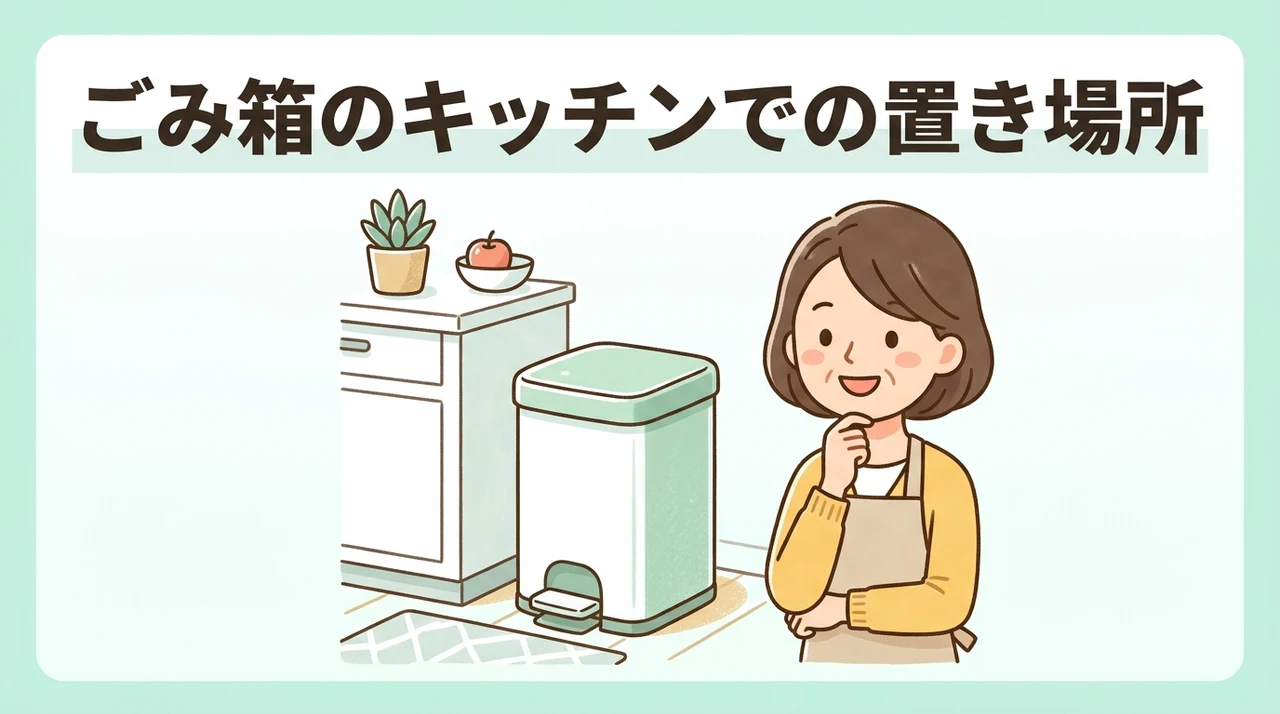 ごみ箱のキッチンでの置き場所を決める3つの基準