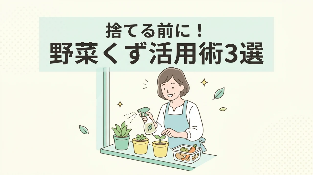 掃除や園芸に野菜くずを再利用する方法3選