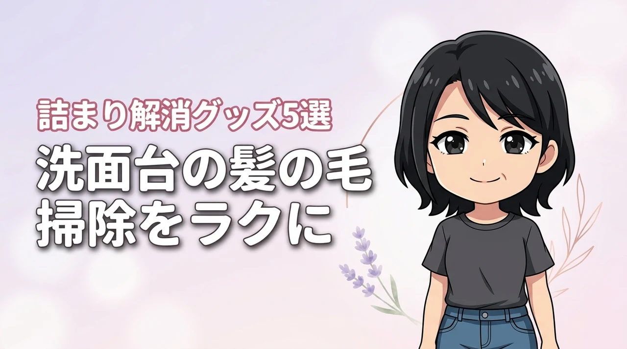 洗面台の髪の毛掃除をラクにする便利グッズ5選！排水口の詰まりを劇的に解消