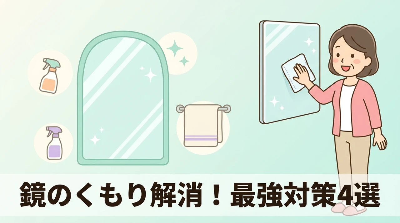 効果的な鏡のくもり止め対策4選
