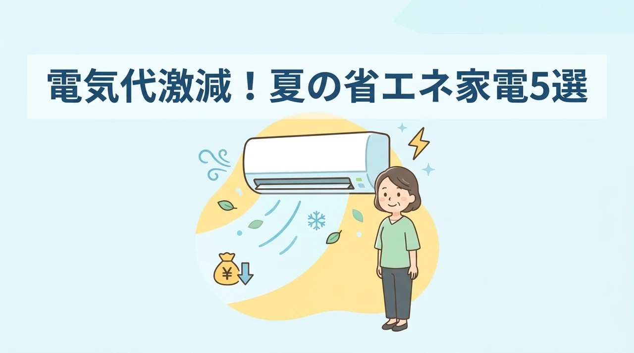 夏の電気代を抑えるおすすめ省エネ家電5選