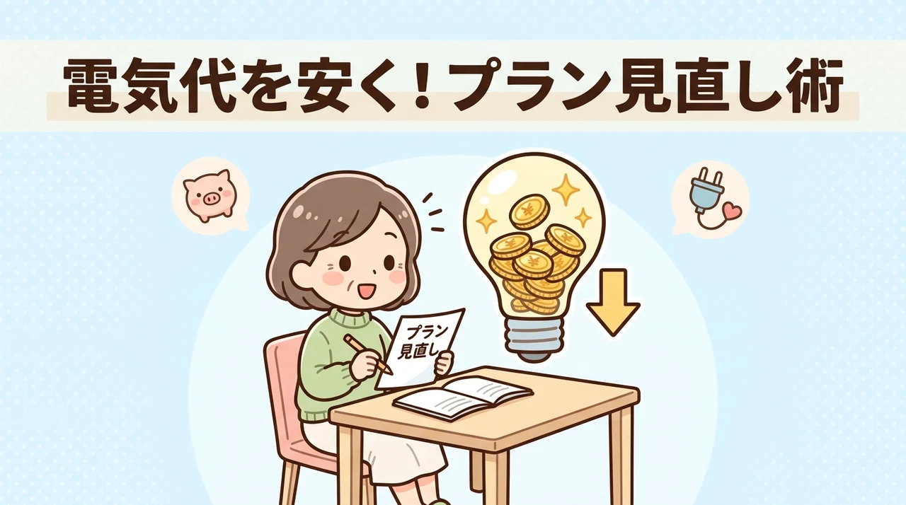 電気代を抑えるための電力プラン見直し