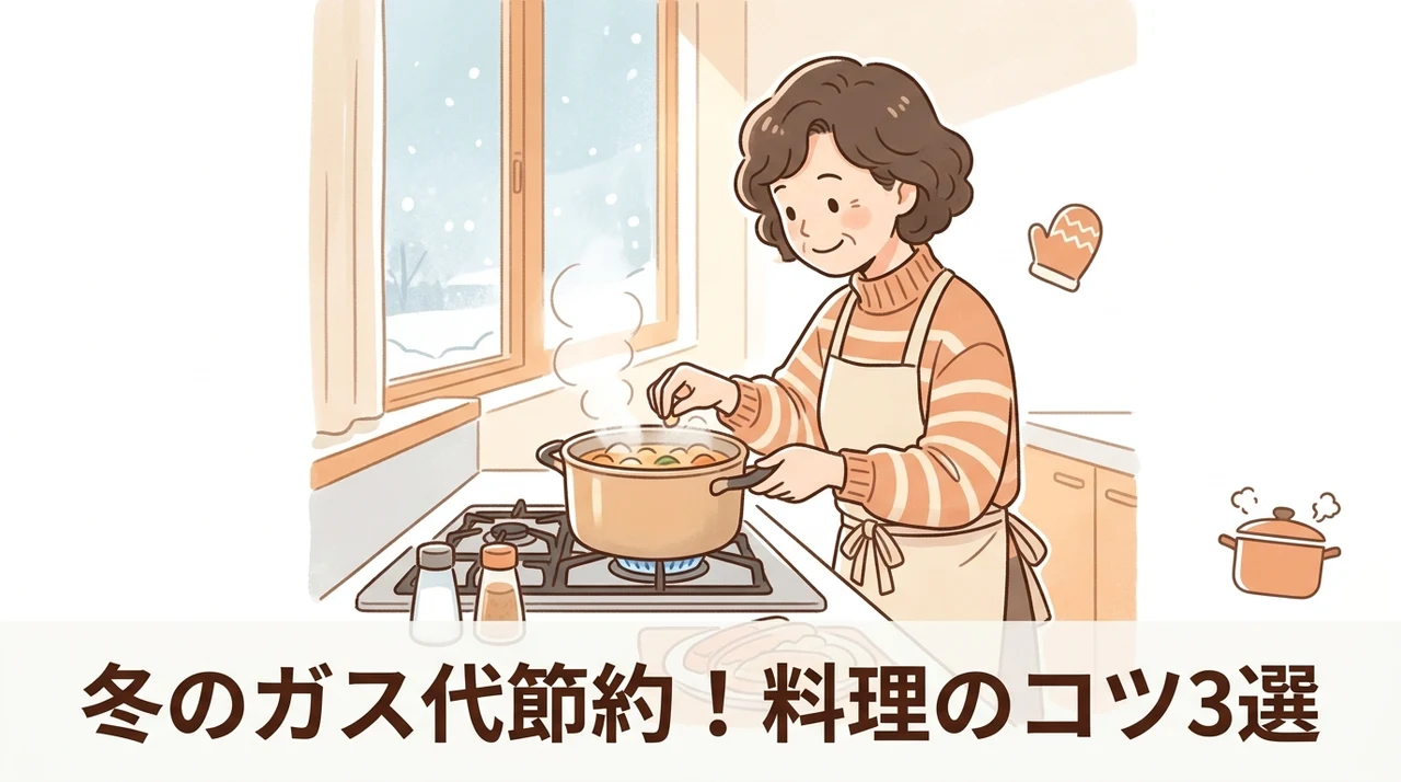 冬のガス代を節約する料理のコツ3選