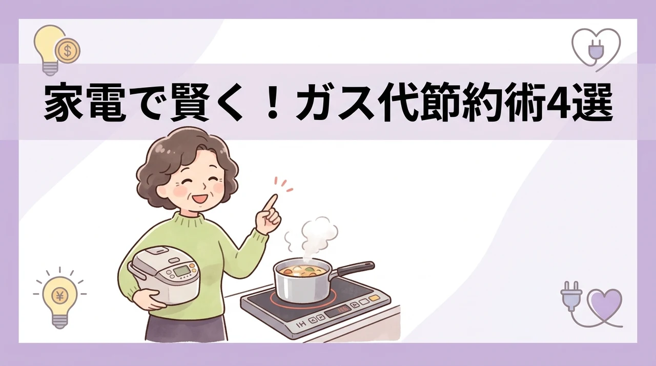 家電活用でガス代を節約する調理法4選