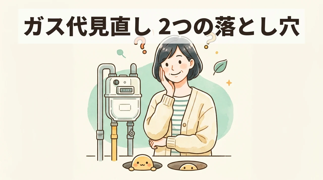 ガス代節約のための契約見直しデメリット2つ