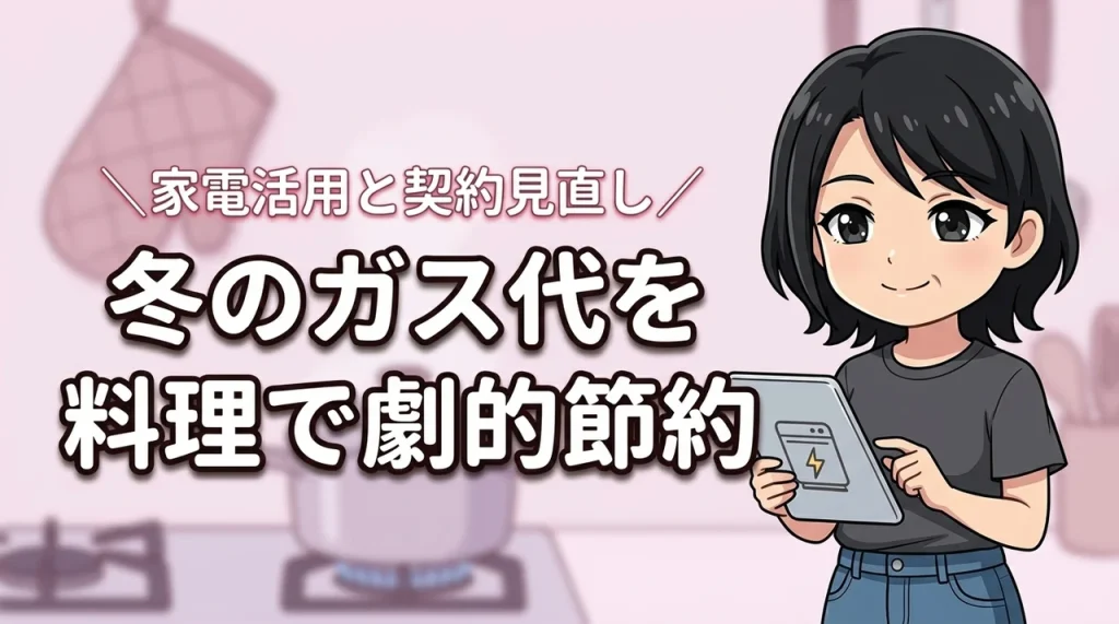 冬のガス代は料理で劇的に節約できる！【決定版】家電を使うテクニックと契約見直し術