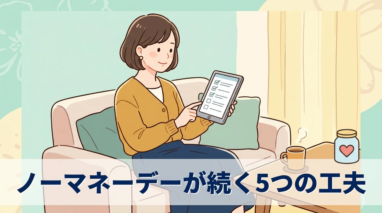 ノーマネーデーを習慣化する5つの工夫
